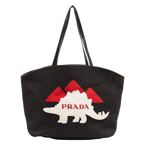 prada dinosaur|Prada Canapa Dinosaur Tote .